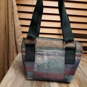 New Southwestern Satchel Purse Shoulder bag Mountains vibe Blue Green Wine purse